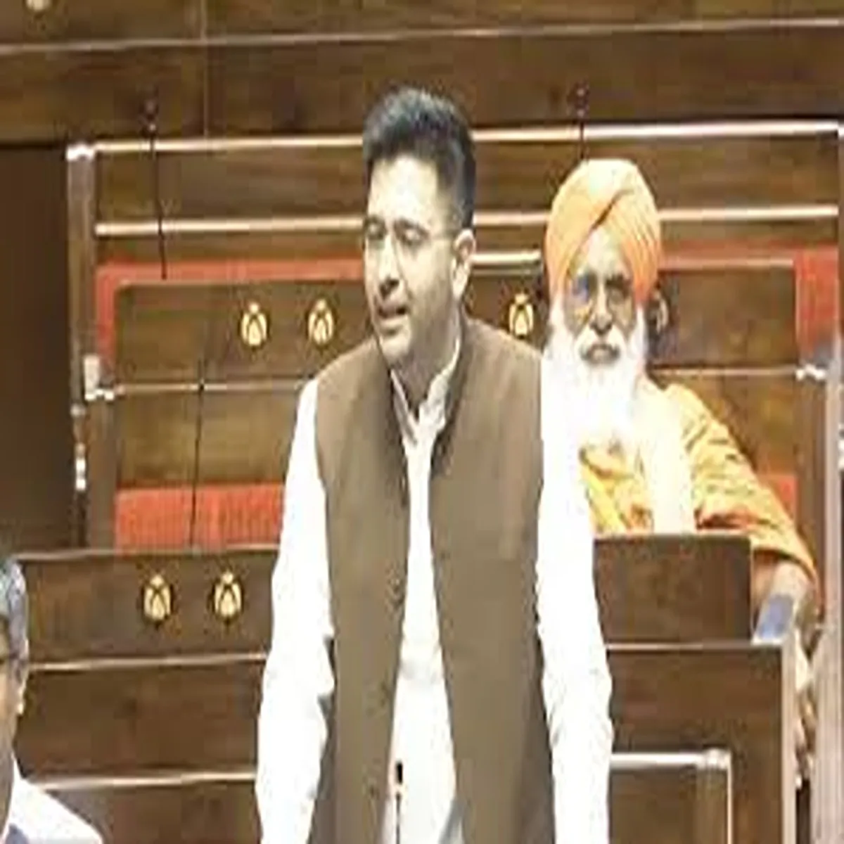 Parliament raghav chadha congratulates harivansh third