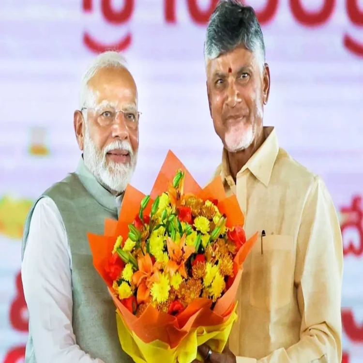 Pm modi praises naidu leadership