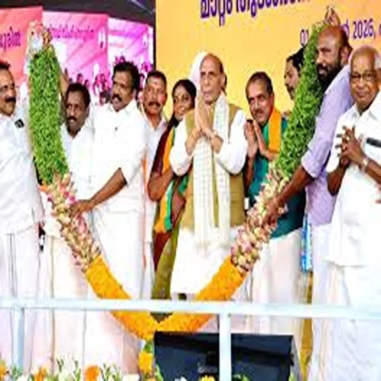 Rajnath singh tiruchendur temple visit