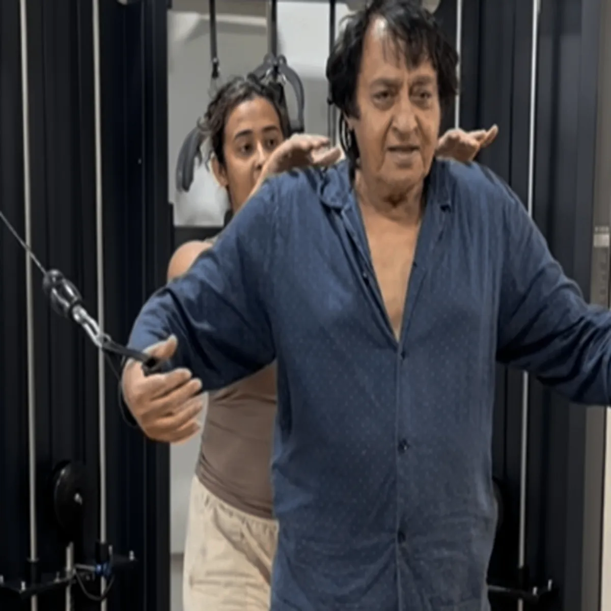 Fitness veteran actor ranjeet impresses fans
