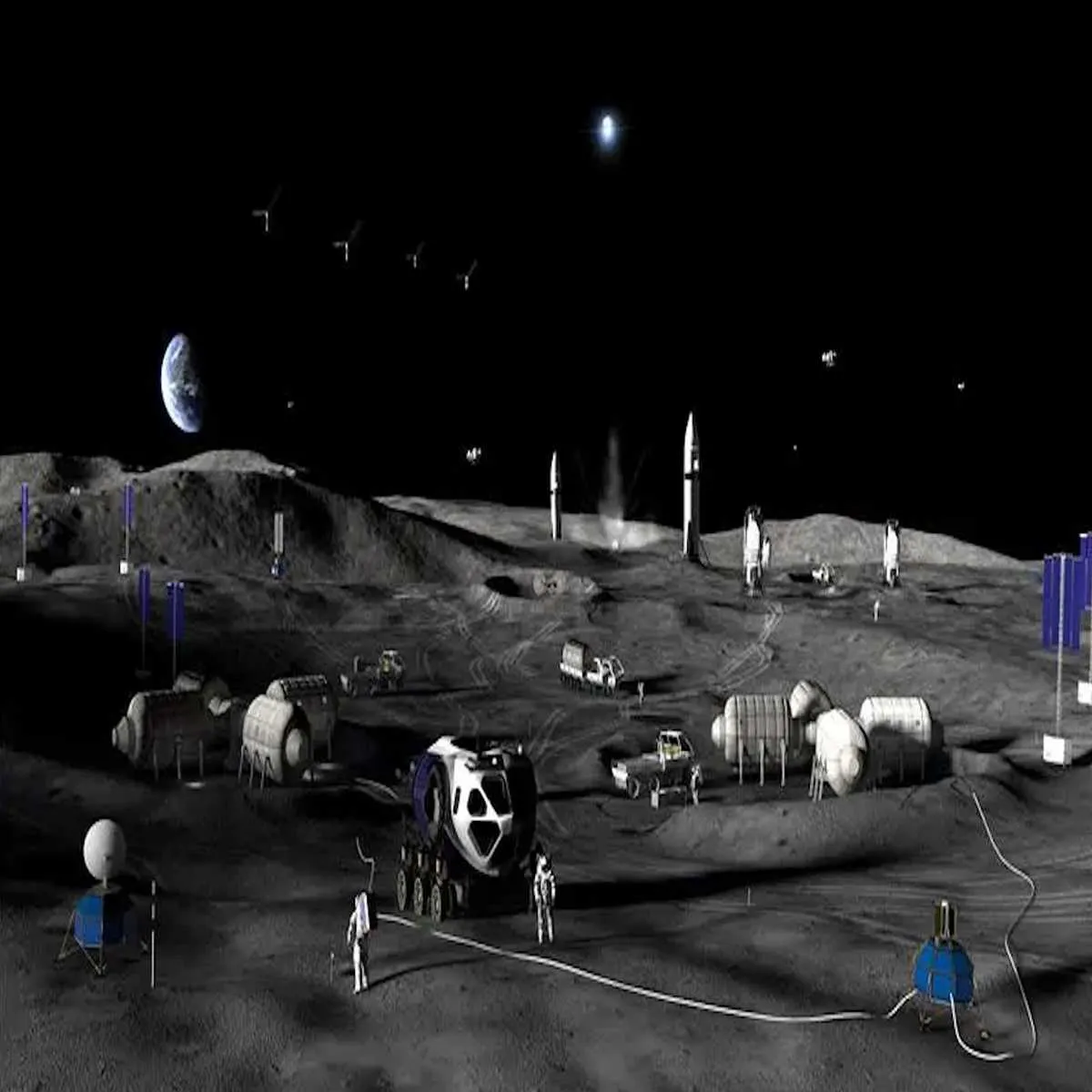 Spacepolicy lawmaker pushes plan permanent moon
