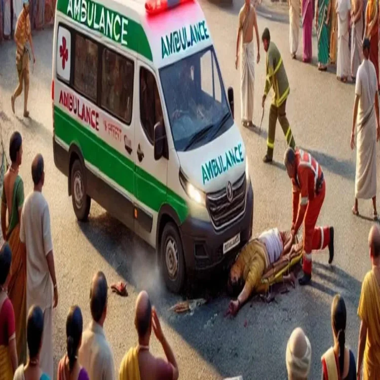 Ambulance crash tirupati four dead