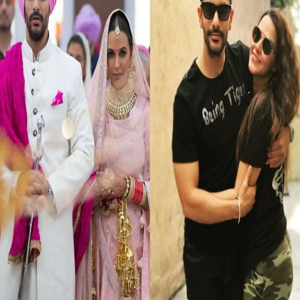 Entertainment angad bedi neha dhupia celebrate
