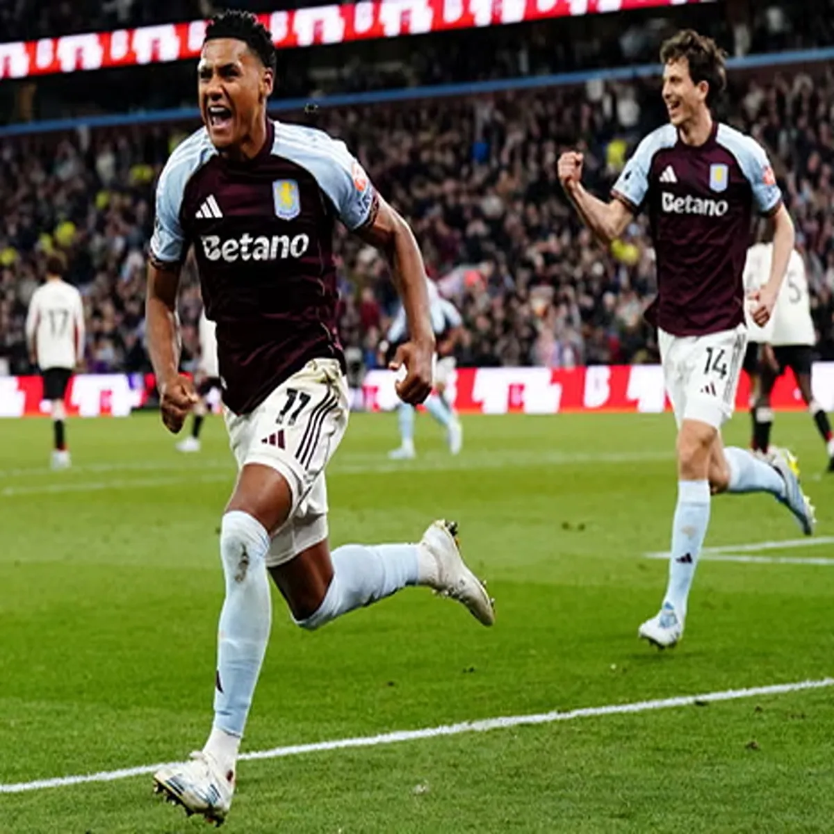 Football aston villa seal champions league