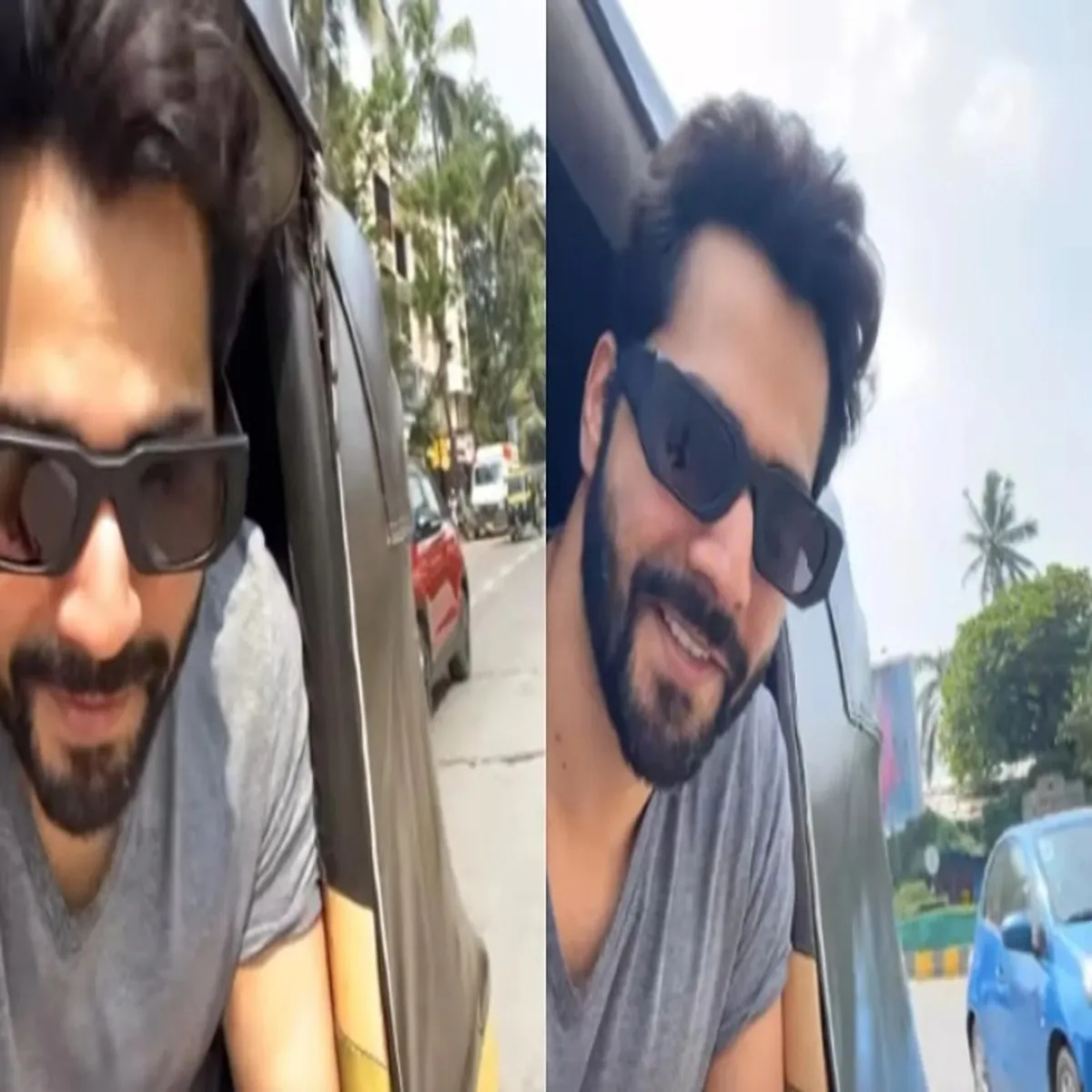 Bollywood varun dhawan promotes film rickshaw