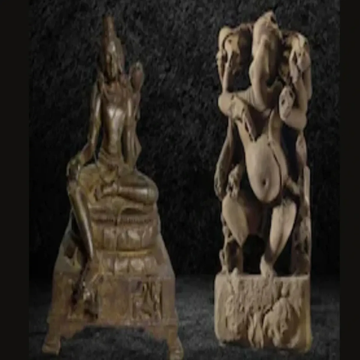 Heritage stolen chhattisgarh buddhist idol set