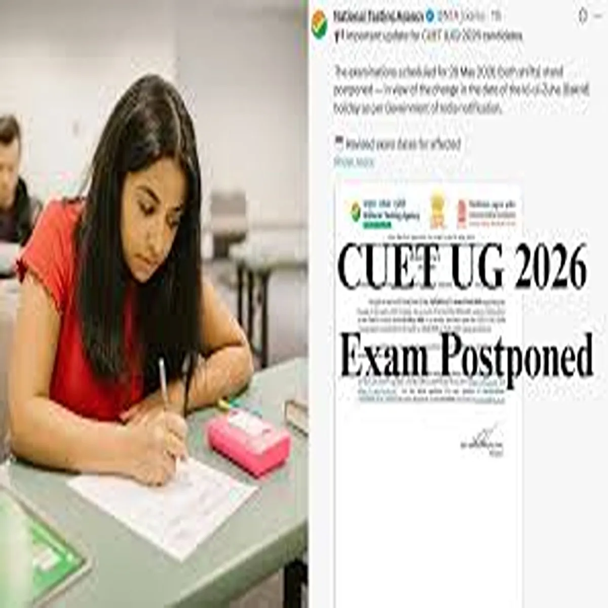 Education cuet 2026 exam schedule adjusted