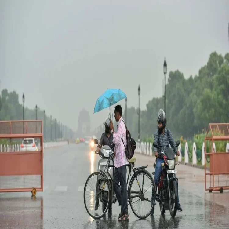 Delhi heatwave rain relief forecast
