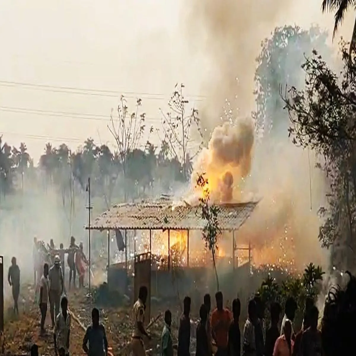 Disaster deadly explosion dewas firecracker unit