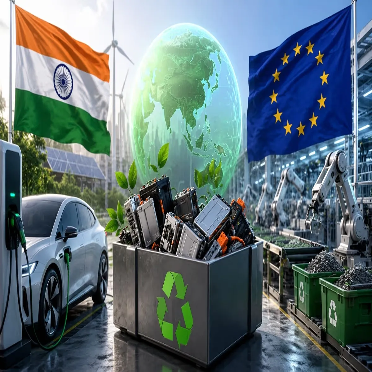 Battery recycling india launch joint green