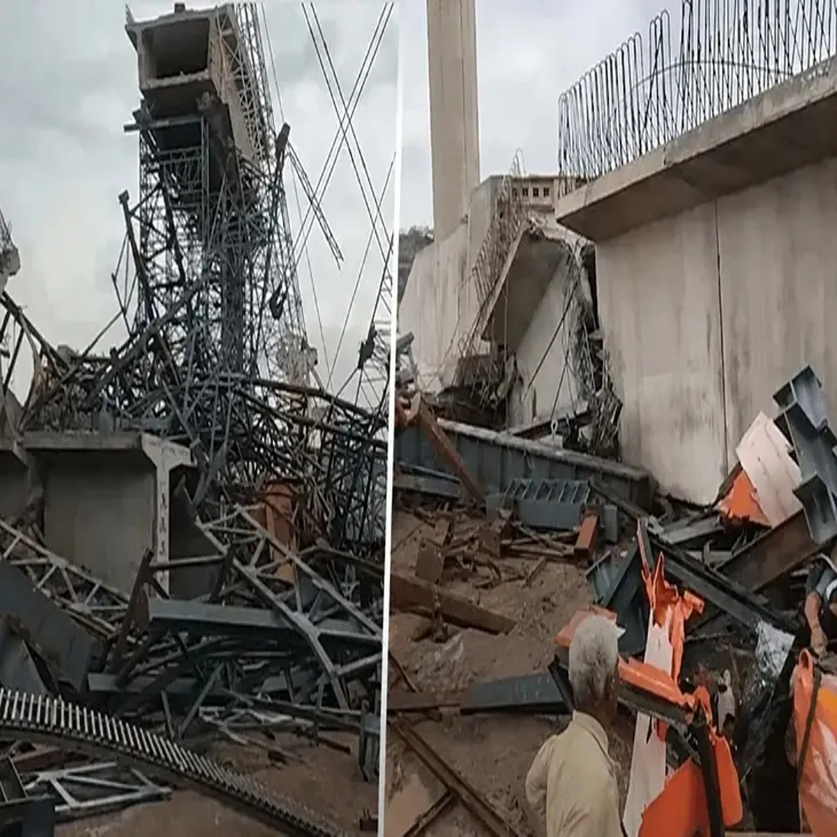 Bridge collapse five dead after storm