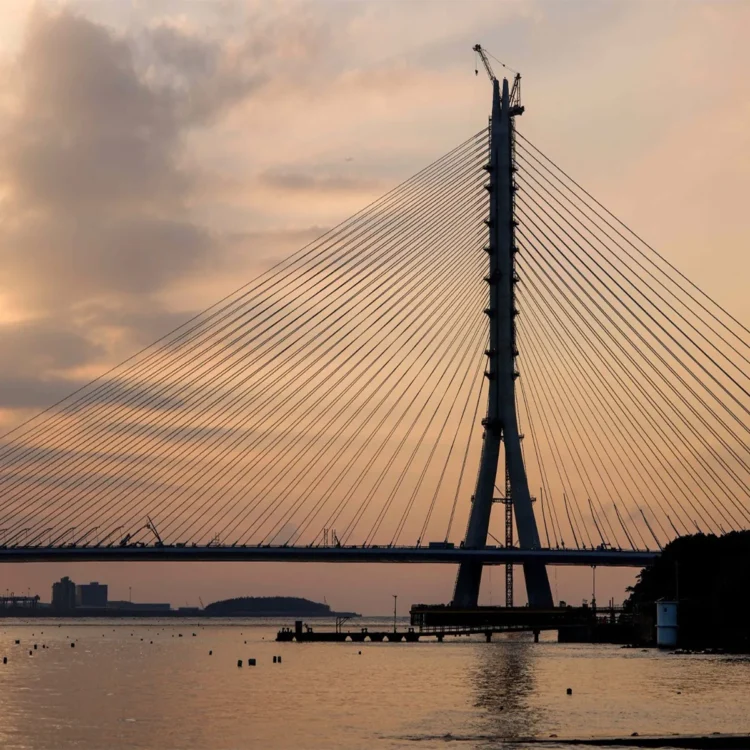 Infrastructure taiwan danjiang bridge opens