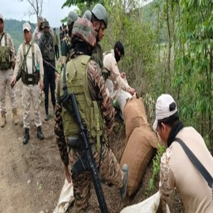 Manipur security bunker crackdown