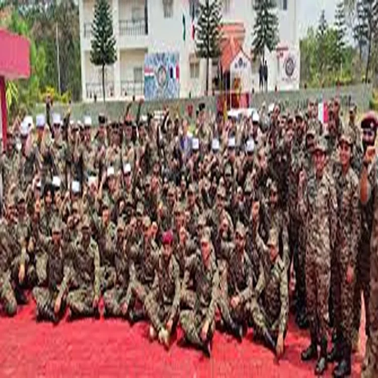 Military exercise indian army meghalaya drill