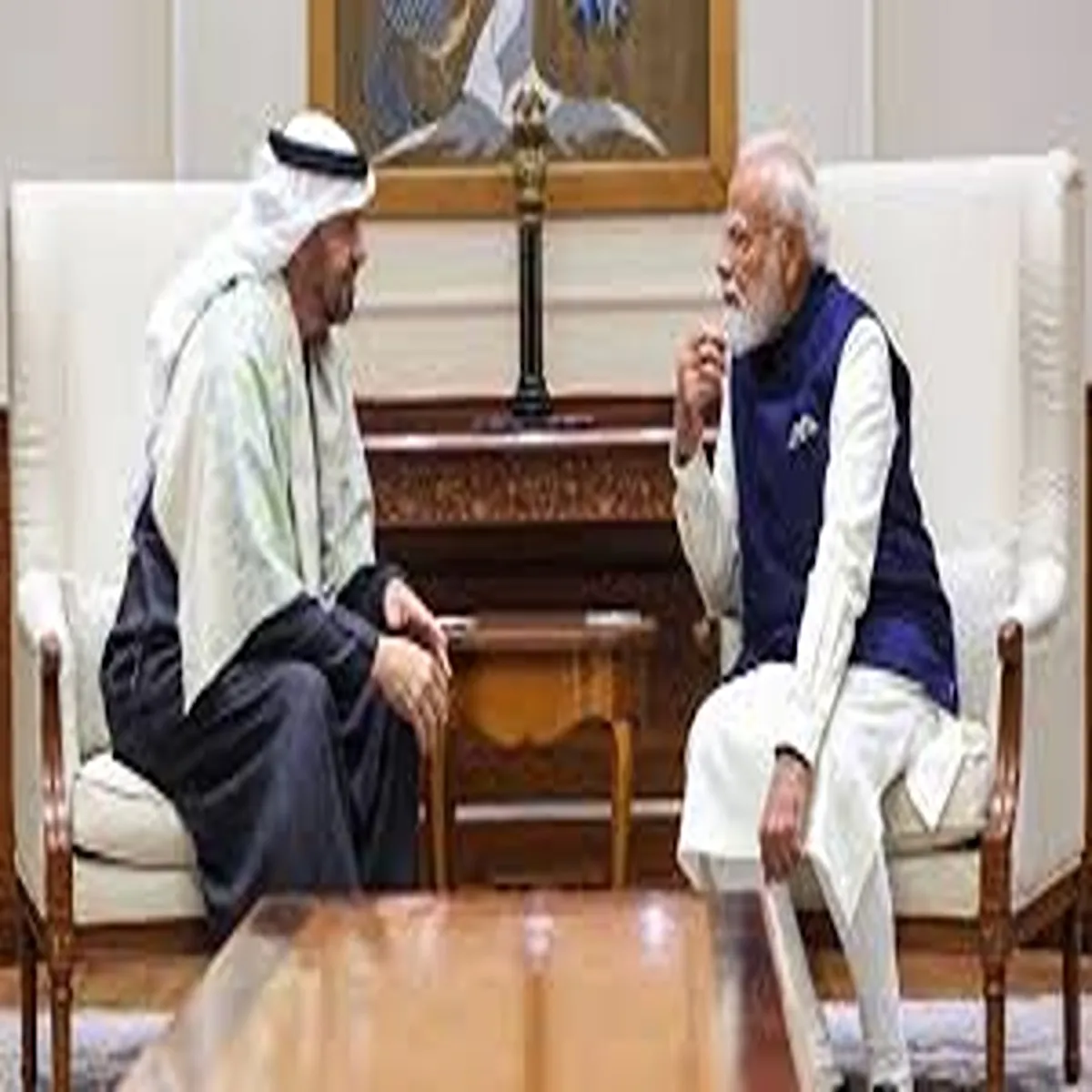 Diplomacy modi uae president discuss west