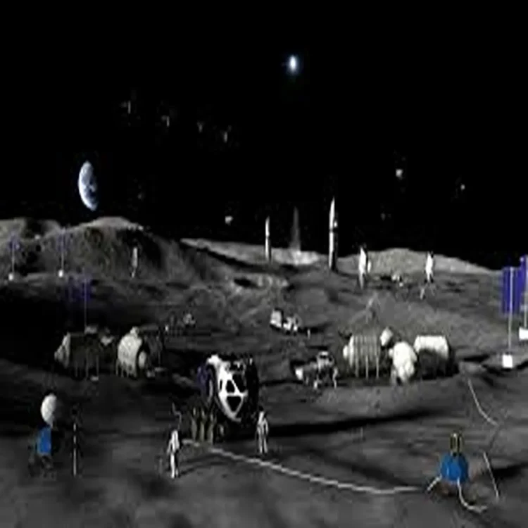 Spaceexploration nasa lunar south pole base