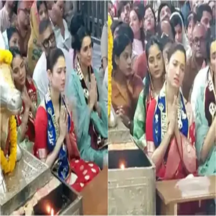 Tamannaah mahakaleshwar temple visit