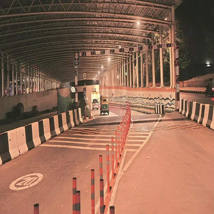 Trafficupdate bhairon marg underpass delay