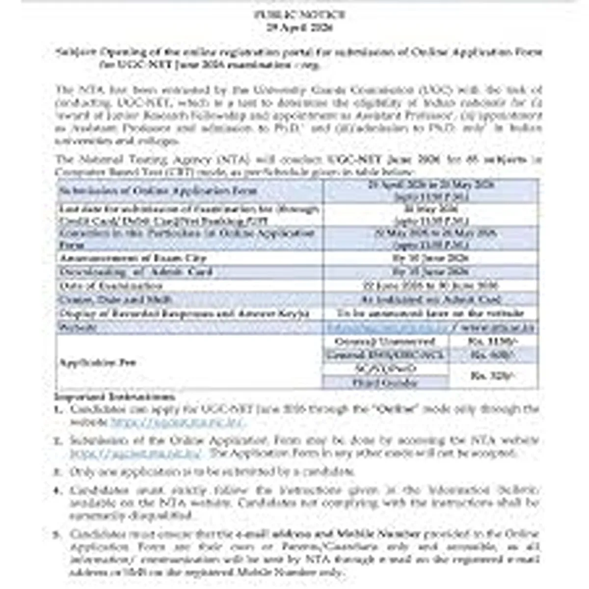 Education ugc net applicants report technical