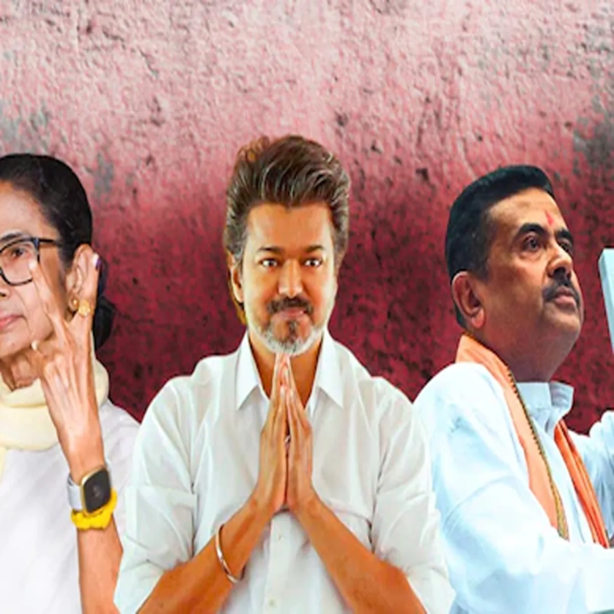 Elections vijay party near majority landmark