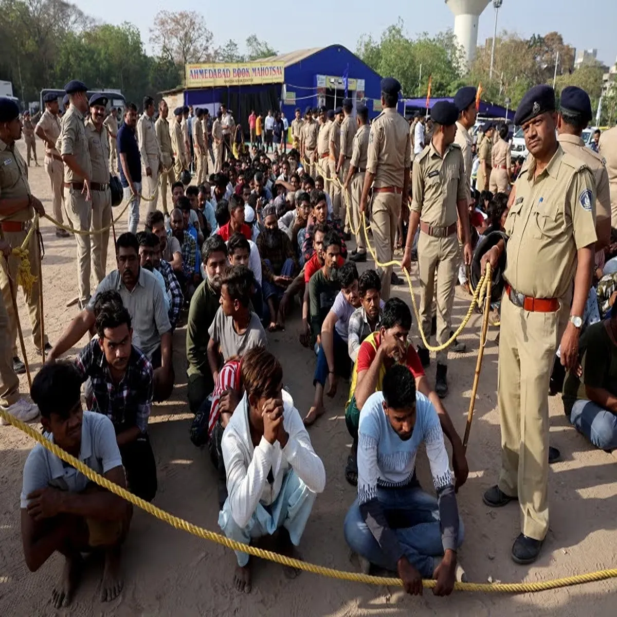Migration ahmedabad operation leads detention hundreds