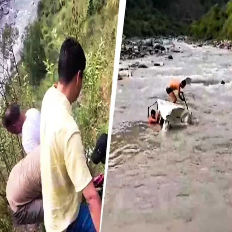 Chamoli taxi plunges into gorge