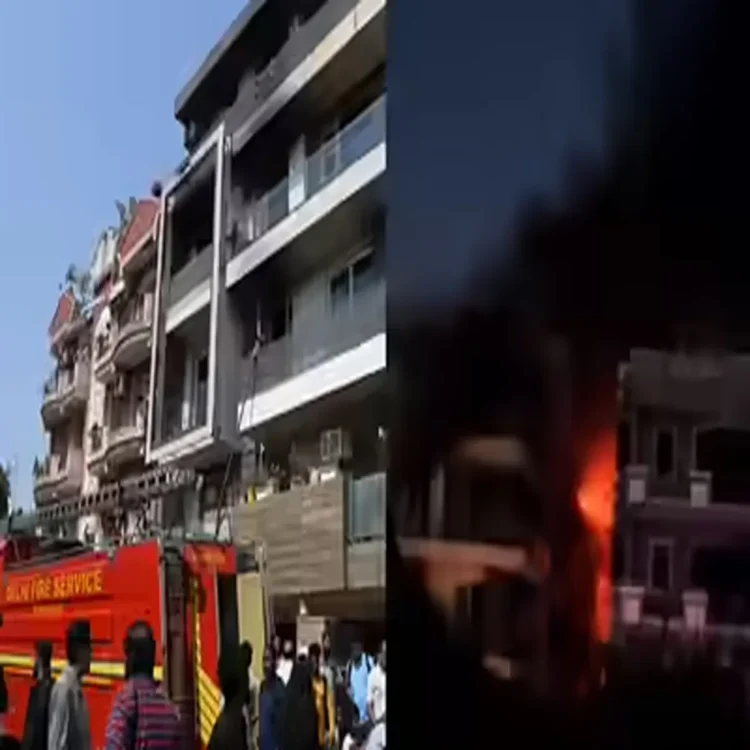 Delhi fire response controls warehouse blaze