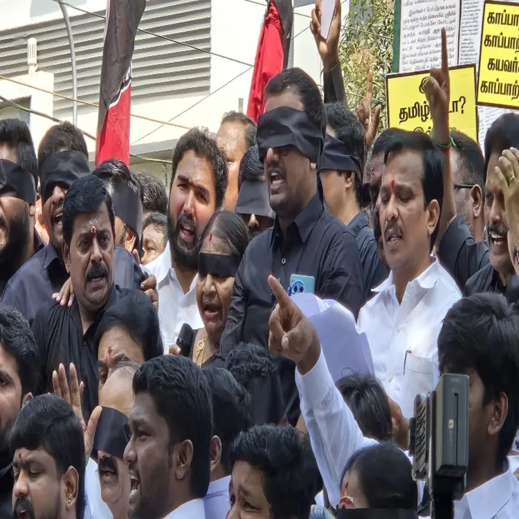 Dmk students demand arrest