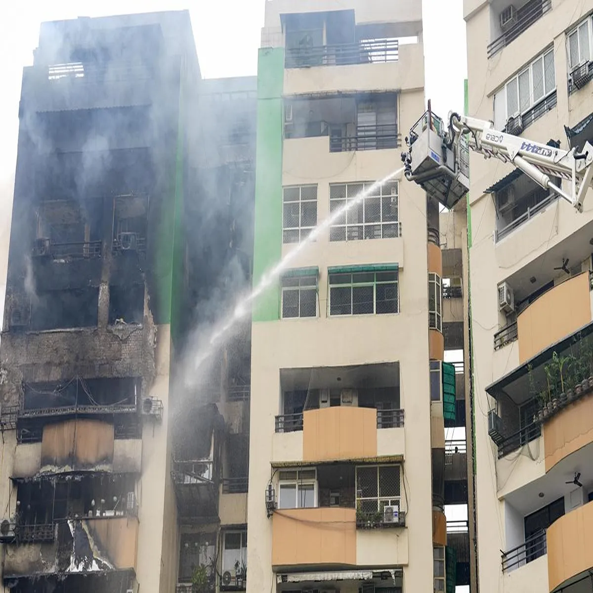 Firesafety ghaziabad apartment fire claims three