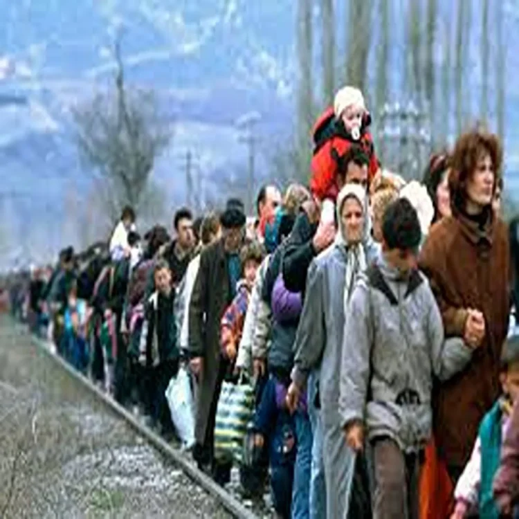 Global displacement figures decline