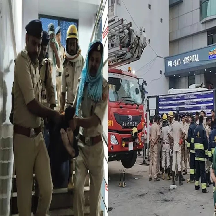 Hospital fire license cancelled muzaffarpur
