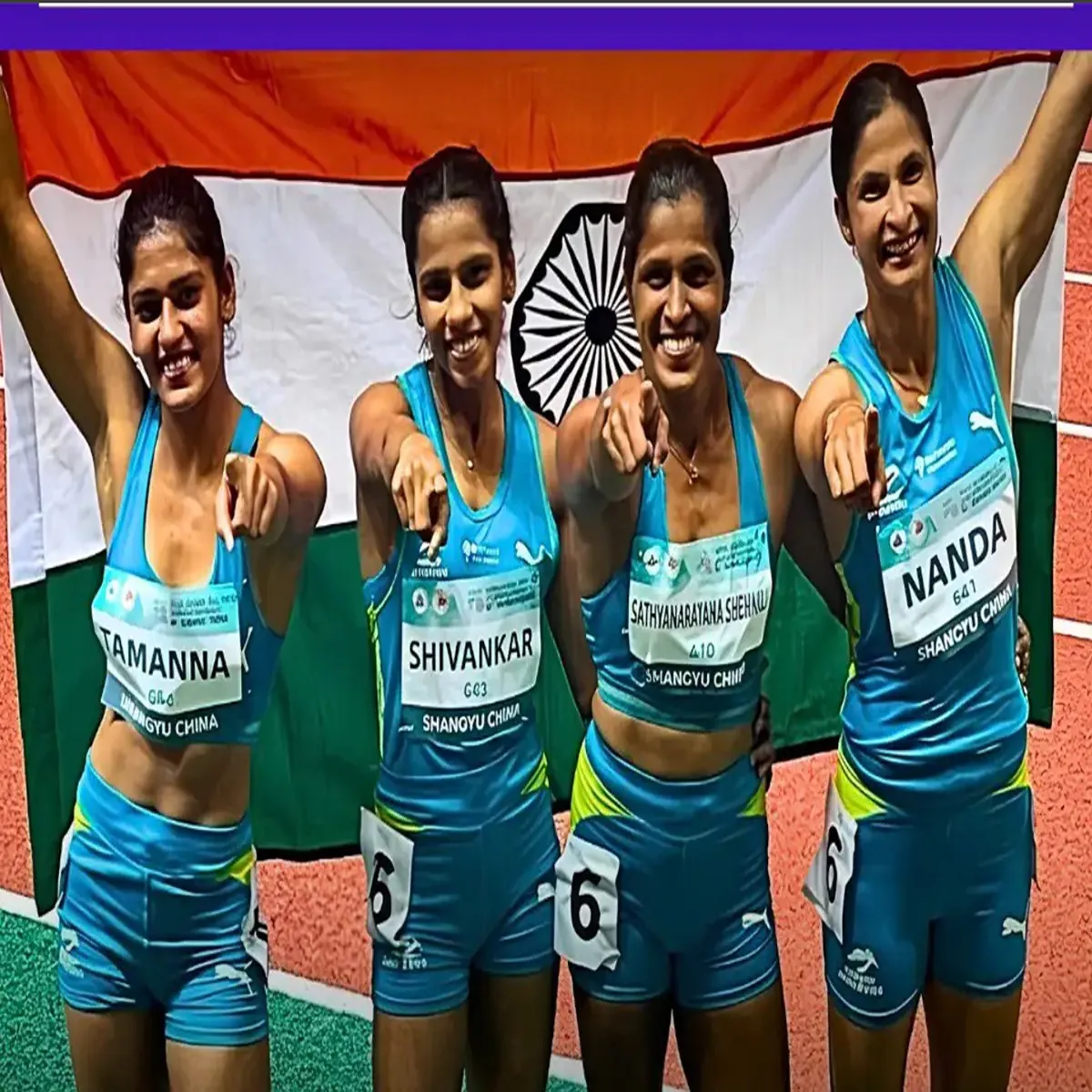 Athletics india women sprinters shine relay