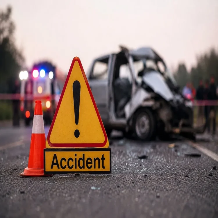 Jharkhand band van truck crash seven dead
