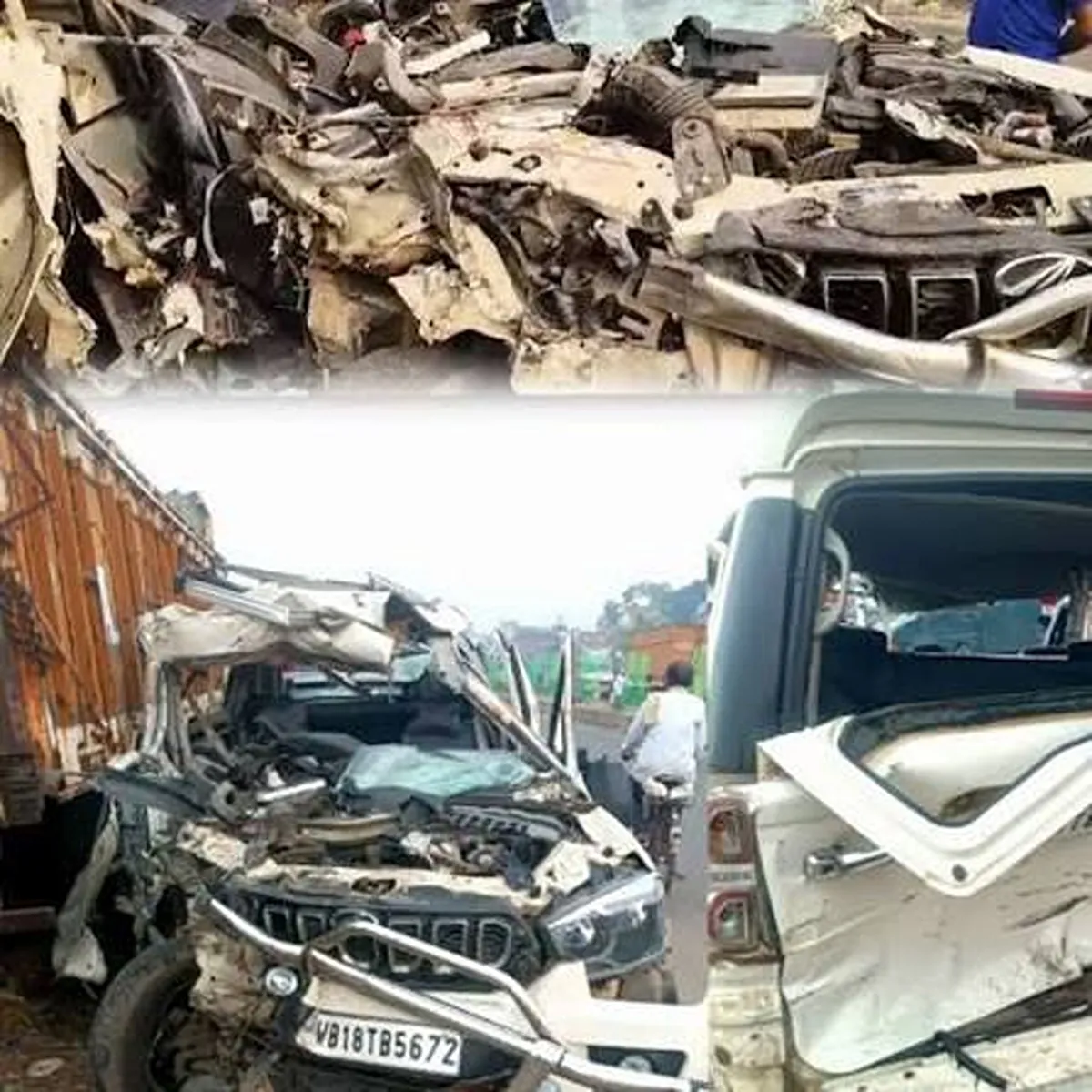 Roadaccident seven dead after passenger vehicle
