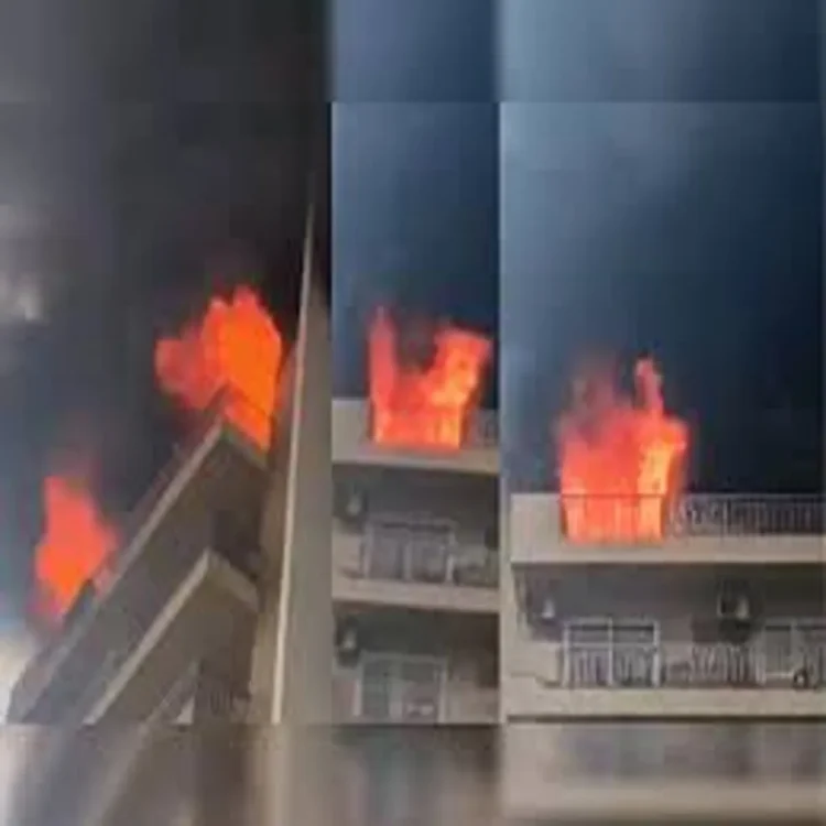 Noida tower fire emergency