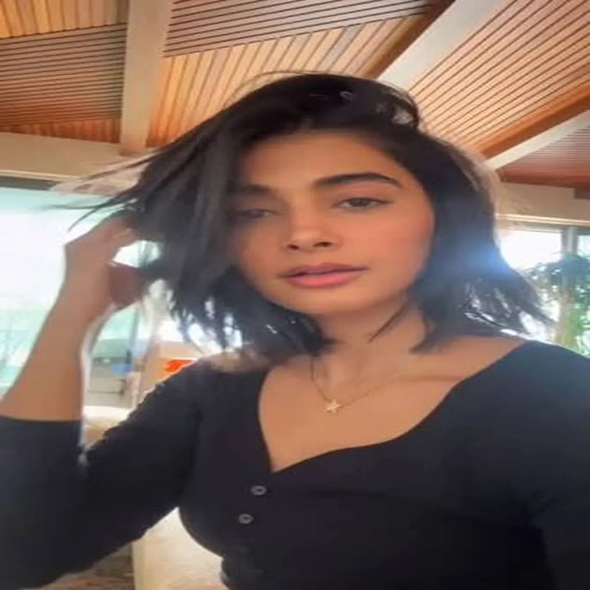 Poojahegde pooja hegde reveals fresh short