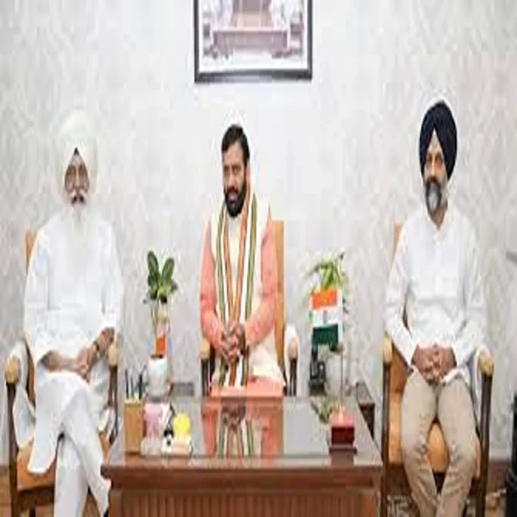 Punjab politics saini meets rssb chief