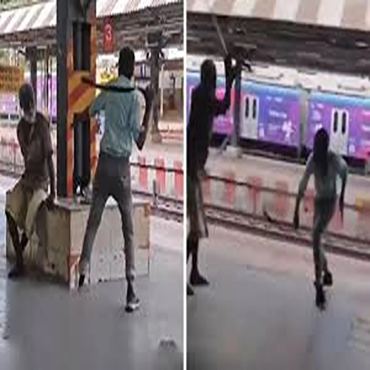 Railwaysafety disturbing assault elderly passenger sparks