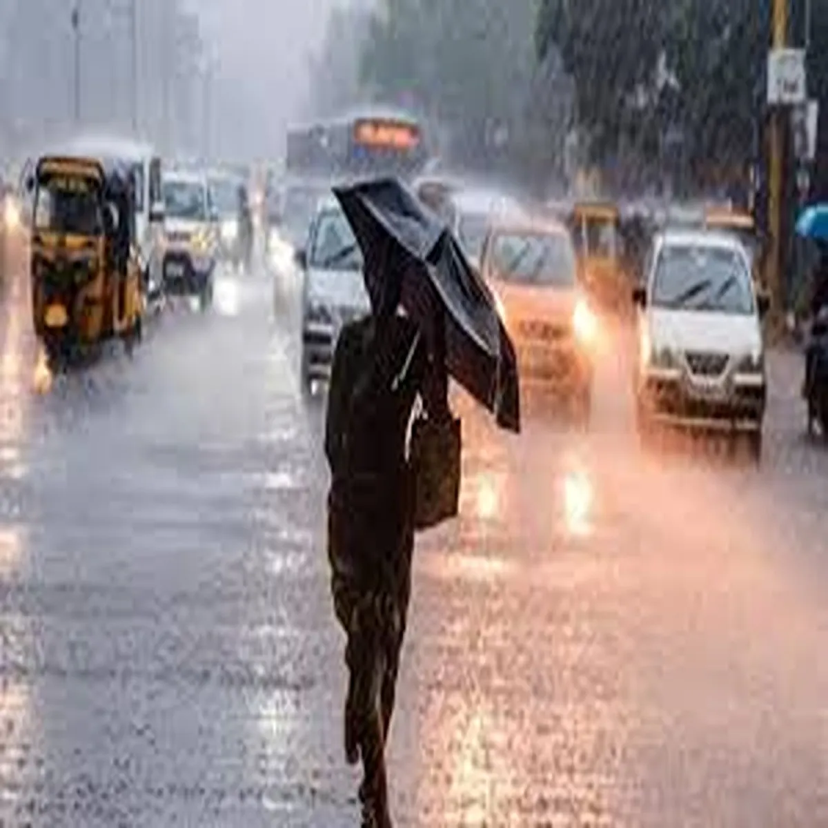 Rainfall weather system triggers widespread showers