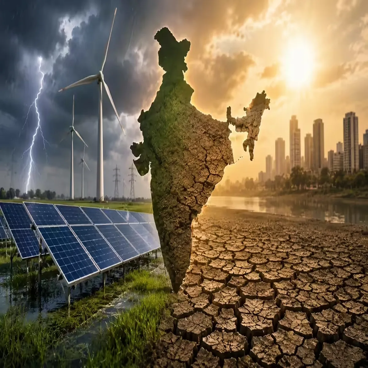Renewable energy climate risks threaten india
