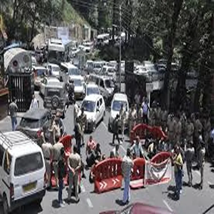 Shimla advocate protest traffic disruption