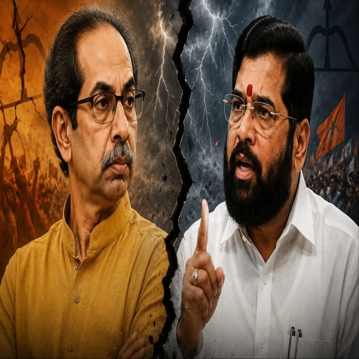 Shivsena raut shinde camps trade sharp