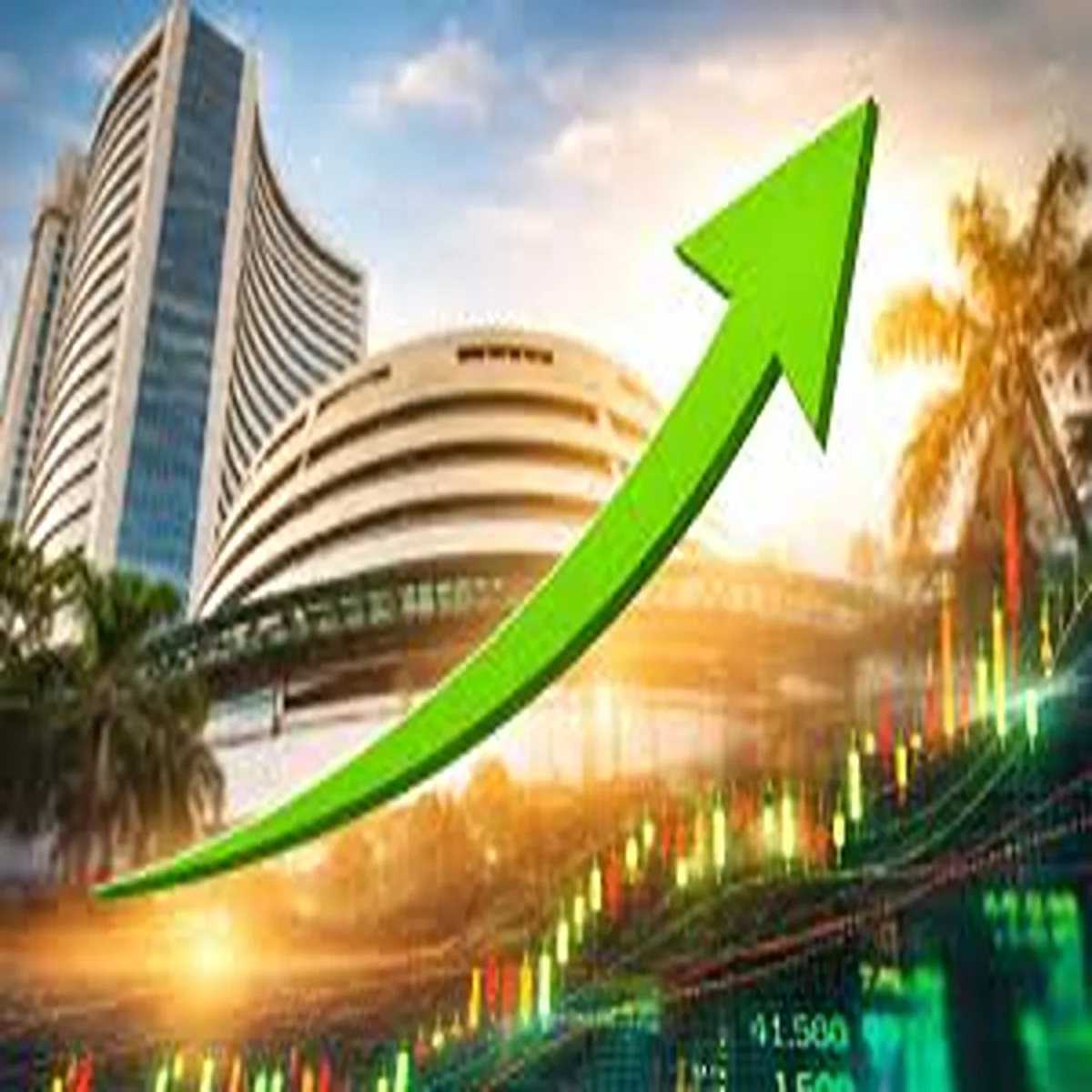 Stockmarket indian shares rally global optimism