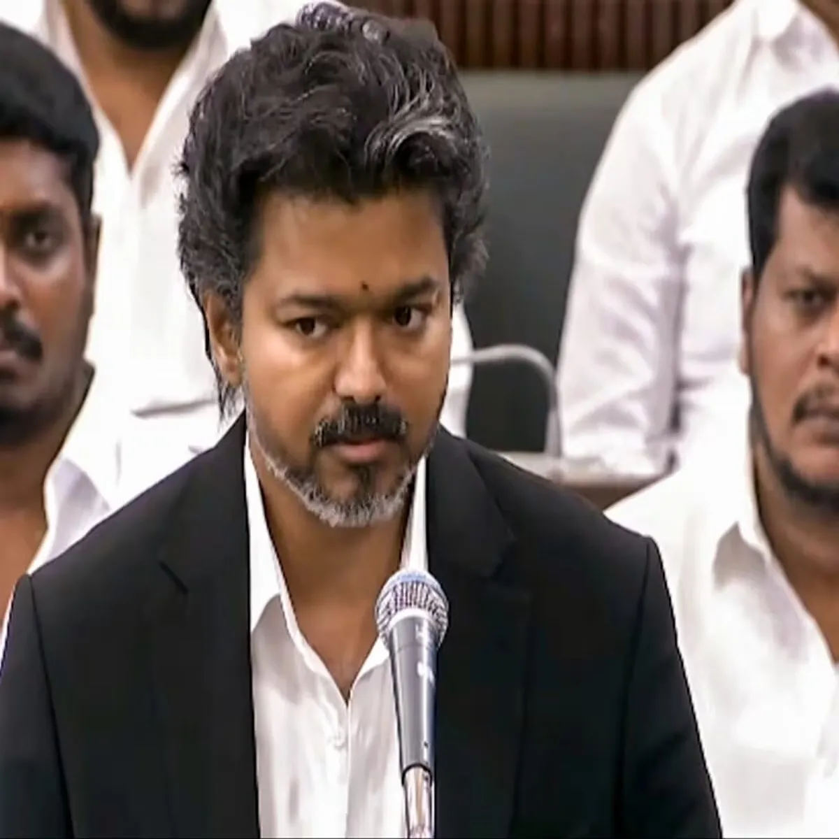 Politics vijay defends government record rejects