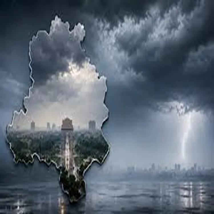 Weather alert delhi stormy rainfall relief