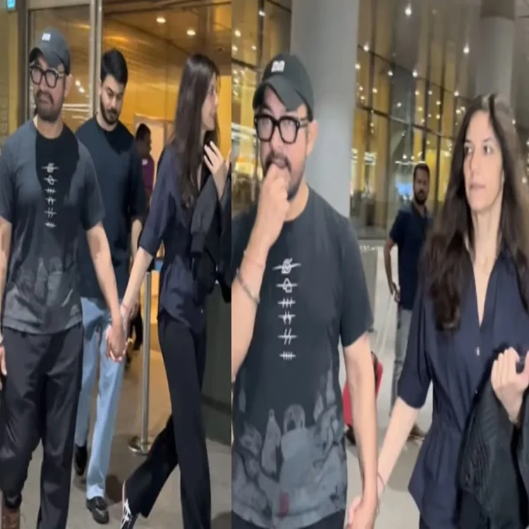Aamir khan gauri airport visit 1