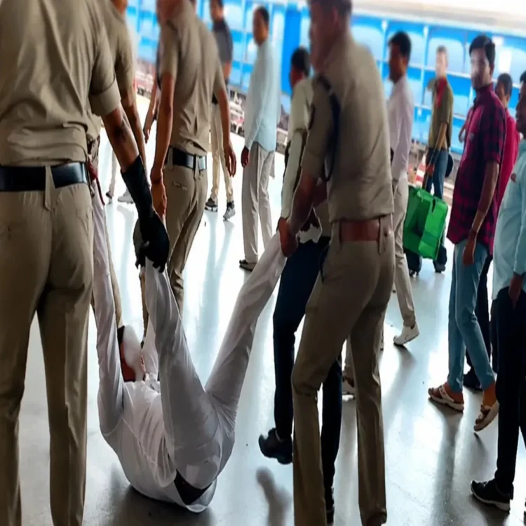 Agra rpf assault official suspension