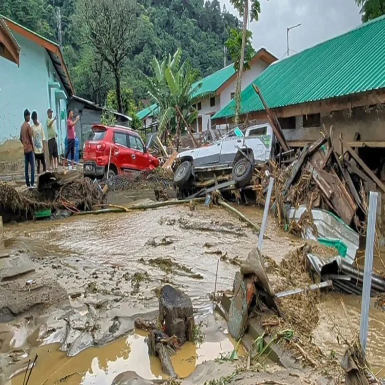 Arunachal central team flood damage review