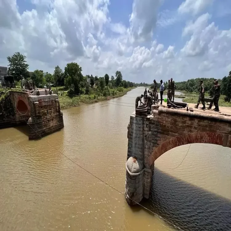 Bridge repair dewas rain damage
