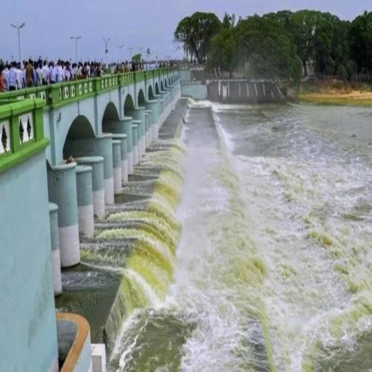 Cauvery river water flow crisis